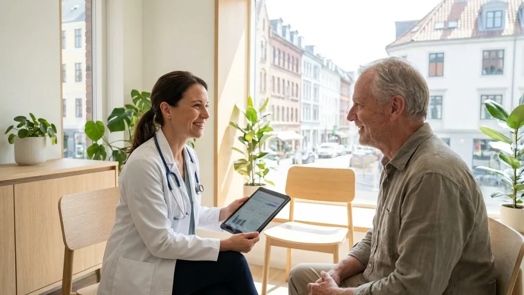 Consultation médicale dans une clinique internationale à l'étranger
